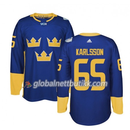 Sverige Hockeydrakt Erik Karlsson 65 World Cup i ishockey 2016 Purple Premier - Herre